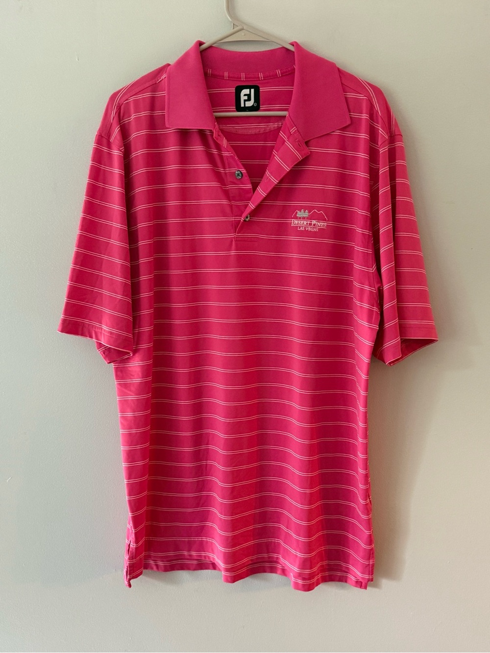 FootJoy Hot Pink Striped Men’s Polo